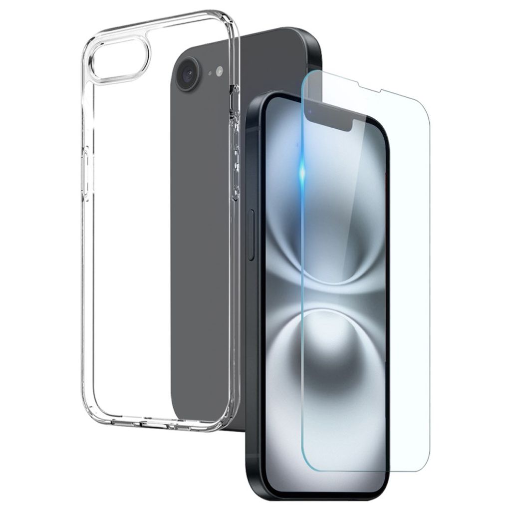 iPhone 17e/16e Case and Screen Protector set – Transparent — Övrigt