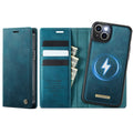 CASEME iPhone 15 Wallet Cover MagSafe RFID Blocking - Green