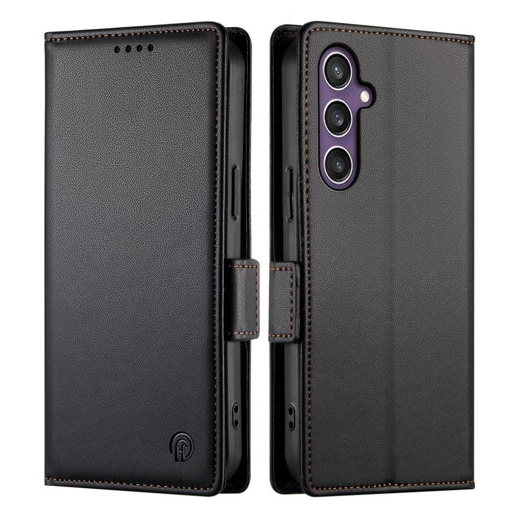 Samsung Galaxy S26 FE PU Leather Wallet Case with Stand – Black — Samsung