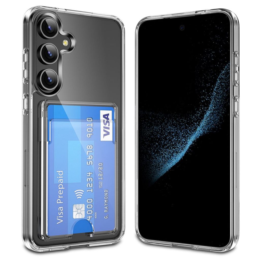 Samsung Galaxy S25 Plus Phone Case with Card slot - Transparent — Samsung