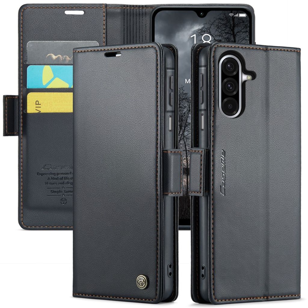 CASEME Samsung Galaxy A26 5G Cover with RFID Blocking - Black