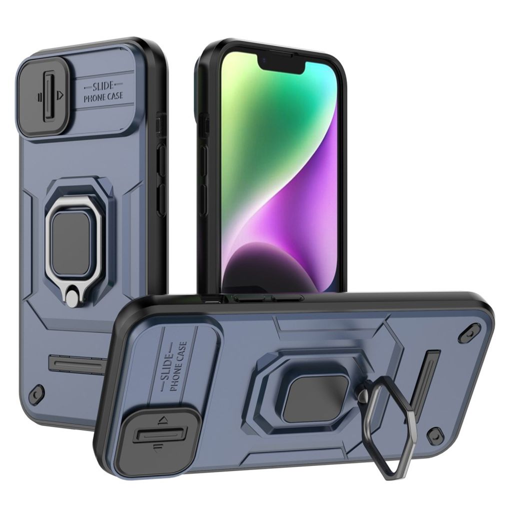 iPhone 14 Case Kickstand - Blue