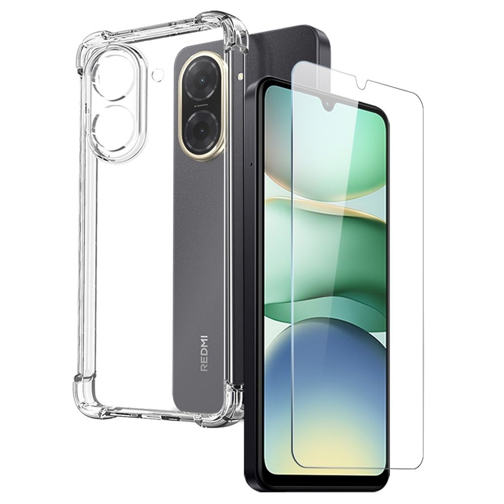NORTHJO Xiaomi Redmi A5 4G/Poco C71 4G Case with Screen Protector - Transparent — NORTHJO
