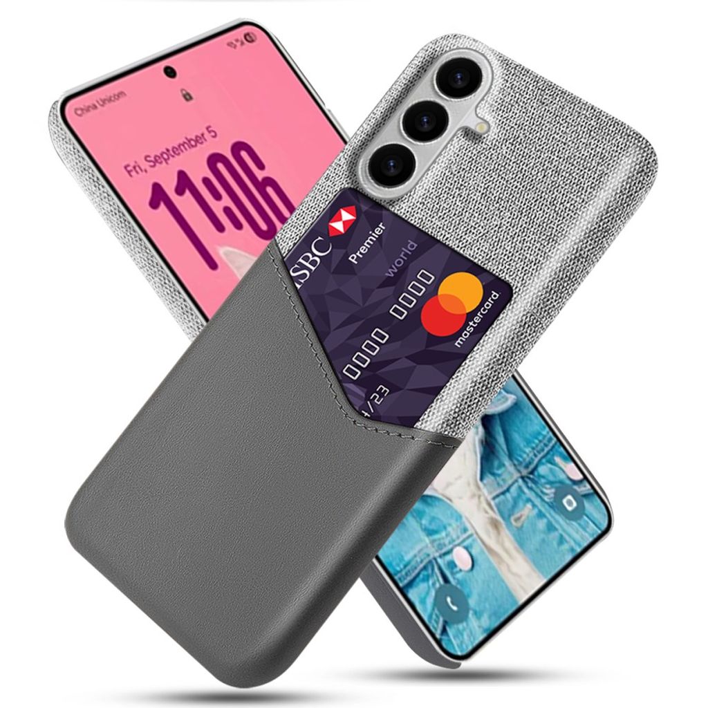 Samsung Galaxy S26 Case with Card Holder - Grey