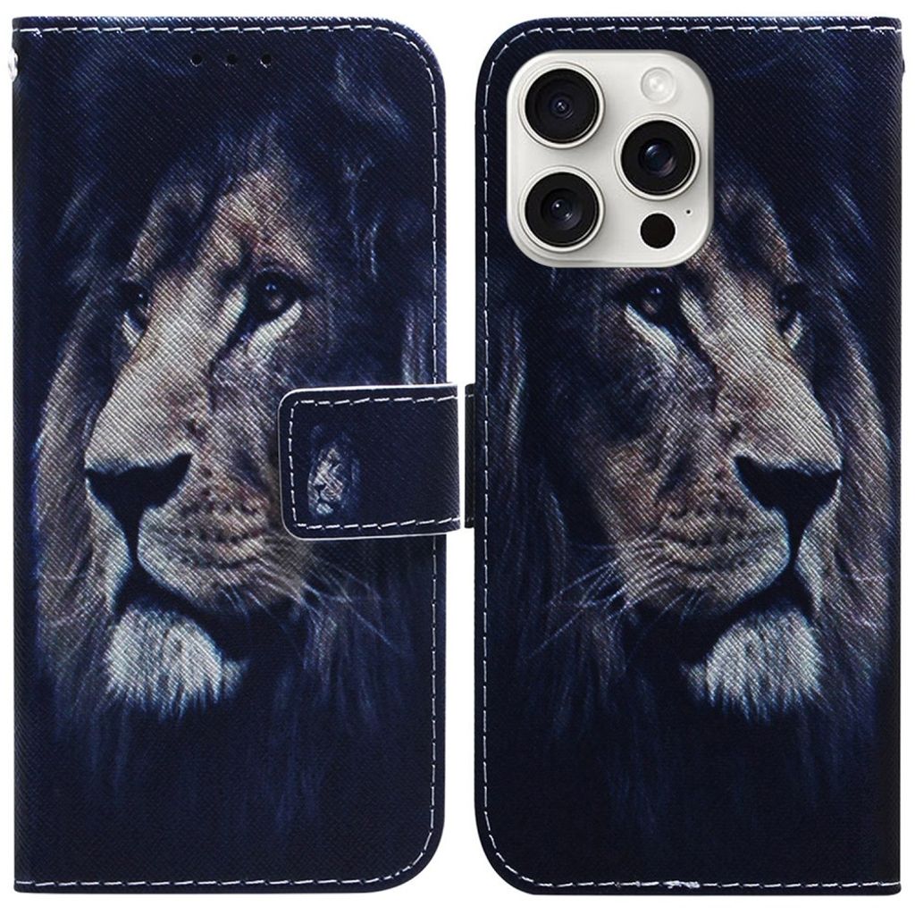 iPhone 16 Pro Max phone cover with a stand and card slot - Dark Blue