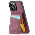FIERRE SHANN iPhone 16 Pro Case with Card slots - Red