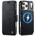 CASEME 053 iPhone 17 Pro Wallet Cover MagSafe RFID blocking - Black