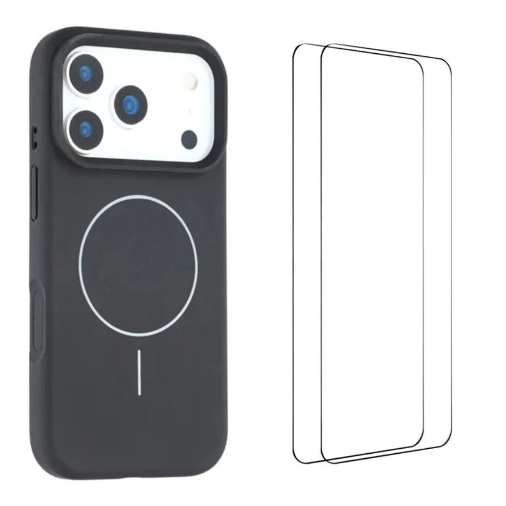 iPhone 18 Pro Max MagSafe Compatible Case with 2x Screen Protectors - Black — Övrigt