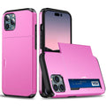 iPhone 14 Pro case with slide card holder - Pink — Övrigt