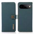KHAZNEH Google Pixel 11 Pro XL Leather Wallet Cover RFID Blocking - Green — KHAZNEH