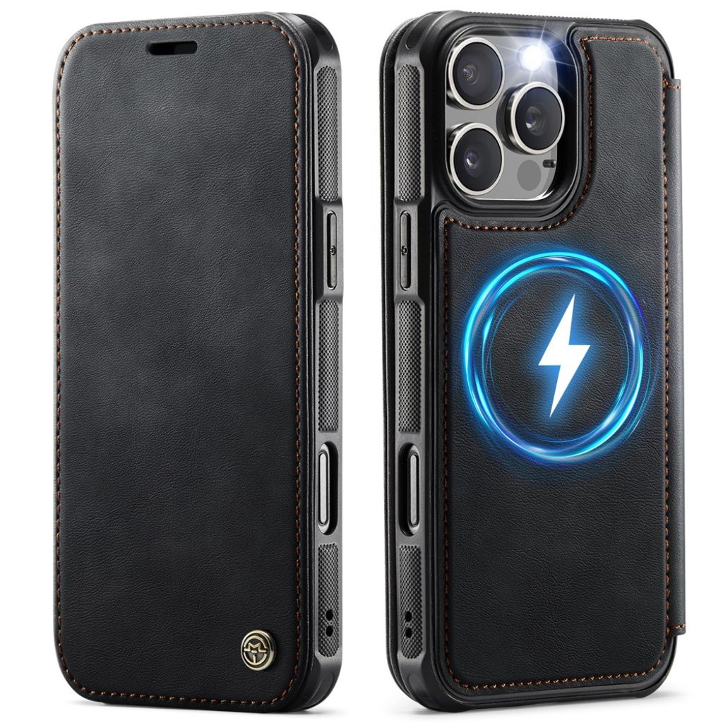 CASEME 053 iPhone 15 Pro Wallet Cover MagSafe RFID blocking - Black