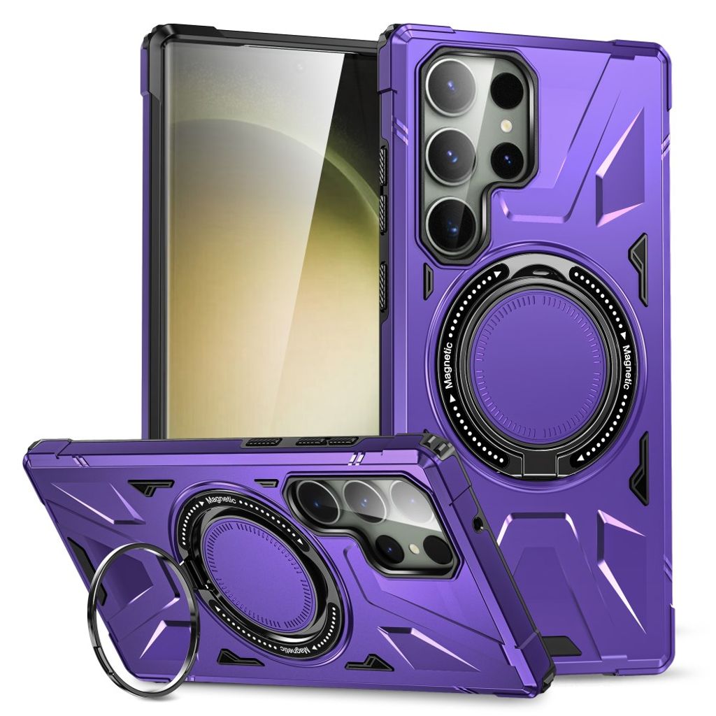 Samsung Galaxy S24 Ultra smartphone case with a stand - Purple — Samsung