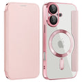 iPhone 16 Cover with card slots - Pink
