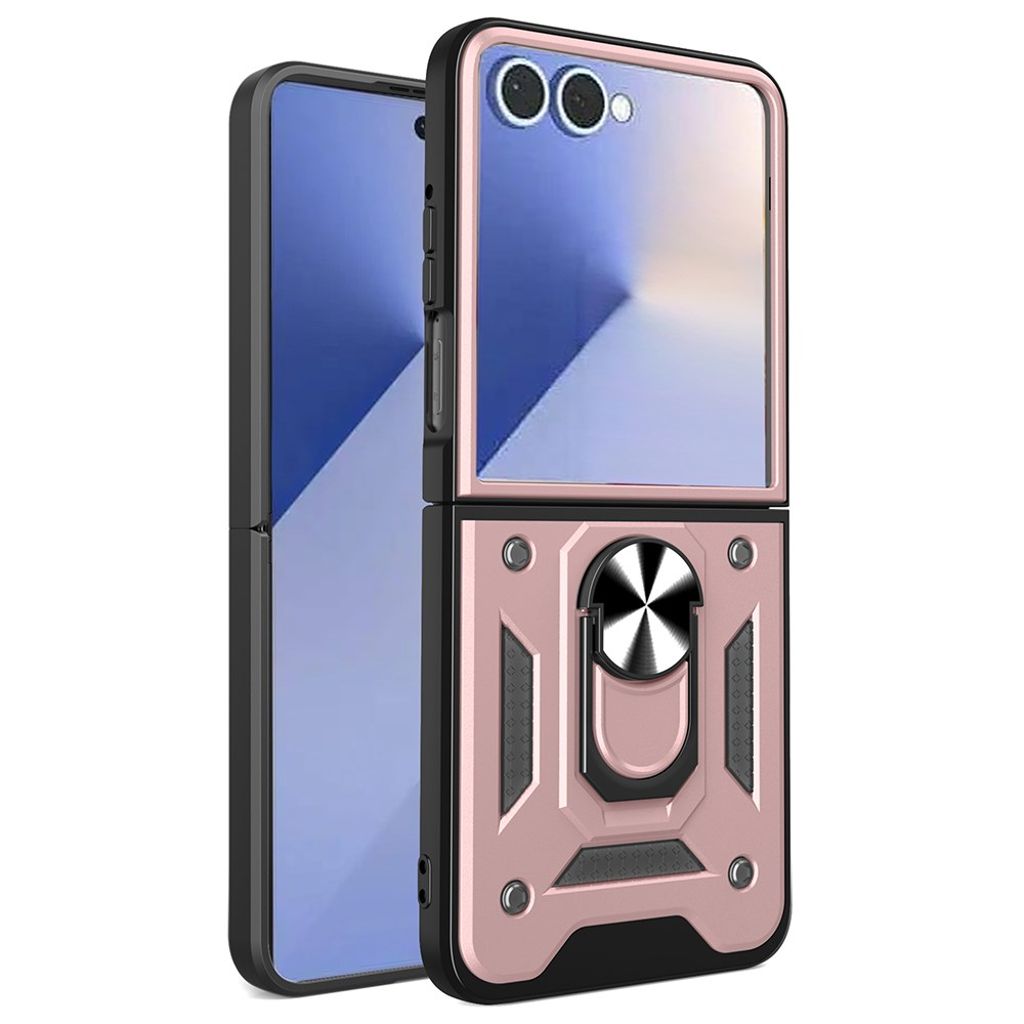 Samsung Galaxy Z Flip7 5G Case with Stand - Rose Gold
