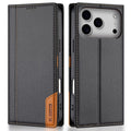 N.BEKUS iPhone 18 Pro Max/17 Pro Max Wallet Cover RFID Blocking - Black — N.BEKUS