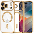 Tech-Protect MagFlex MagSafe Case for iPhone 17 Pro - Transparent Gold — Tech-Protect
