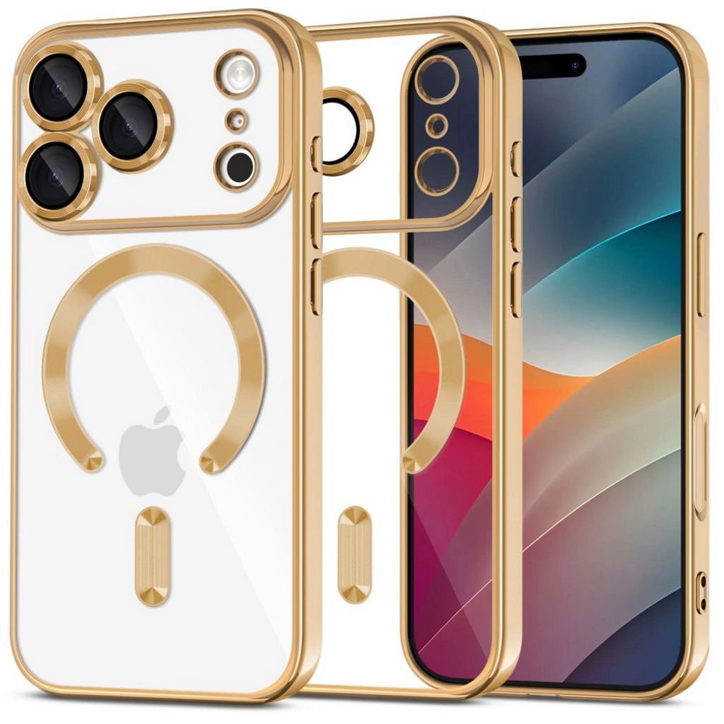 Tech-Protect MagFlex MagSafe Case for iPhone 17 Pro - Transparent Gold — Tech-Protect