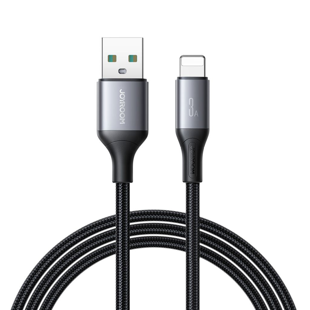 Joyroom Flash Series Fast Charging USB-A to Lightning Cable 3A, 2m - Black — Joyroom