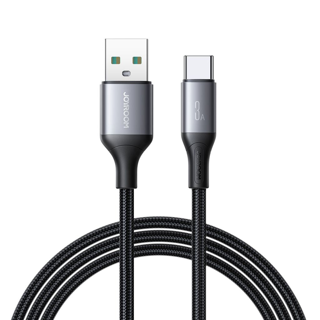 Joyroom Flash Series Fast Charging USB-A to USB-C Cable 3A, 2m - Black