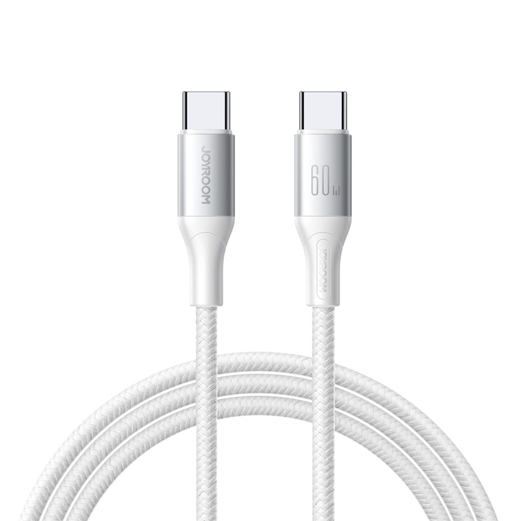 Joyroom Flash Series Fast Charging USB-C to USB-C Cable 60W, 1m - White
