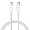 SiGN Fast Charging Cable USB-C to USB-C 60W, 3A, 1m USB-C PD - White