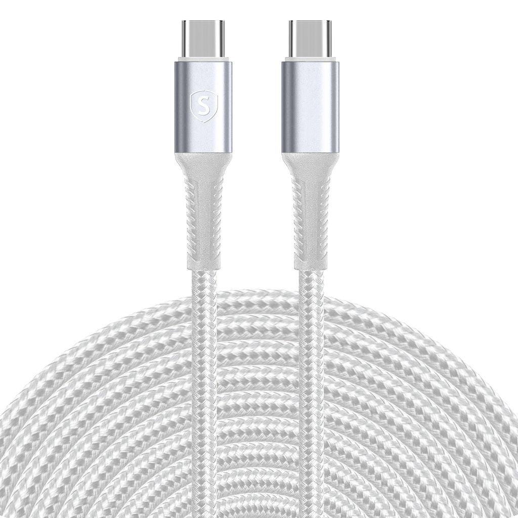 SiGN USB-C to USB-C charging cable 60W/3A, 5m - White