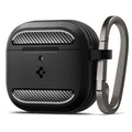 Spigen Rugged Armor Case for AirPods 4 - Black — Spigen