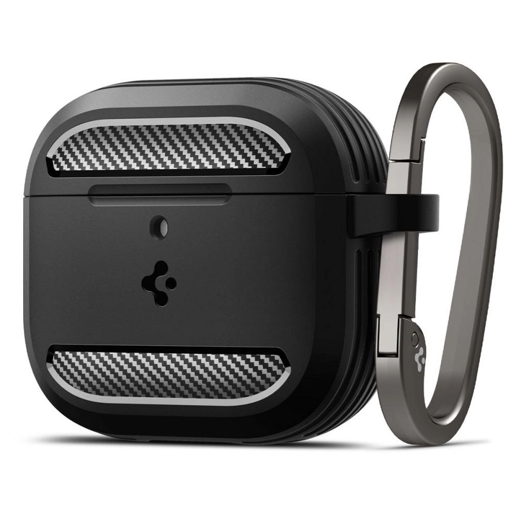 Spigen Rugged Armor Case for AirPods 4 - Black — Spigen