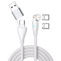 4Smarts GravityCord USB-C/A 540° Magnetic Cable 100W, 1,8m - White — 4Smarts