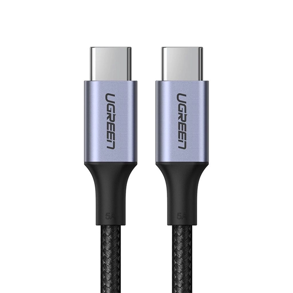 UGREEN USB-C to USB-C Fast Charging Cable  5A PD, 0.5m - Space Gray