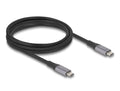 Delock USB-C Cable 240W PD, 40 Gbps Cable, 2m - Gray