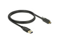 Delock SuperSpeed USB-A to USB-C Cable with screw, 10bps, 1m