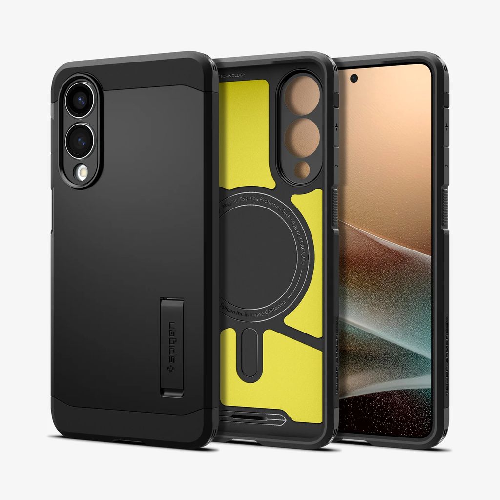 Spigen Samsung Galaxy S25 Edge Tough Armor MagFit Case - Black