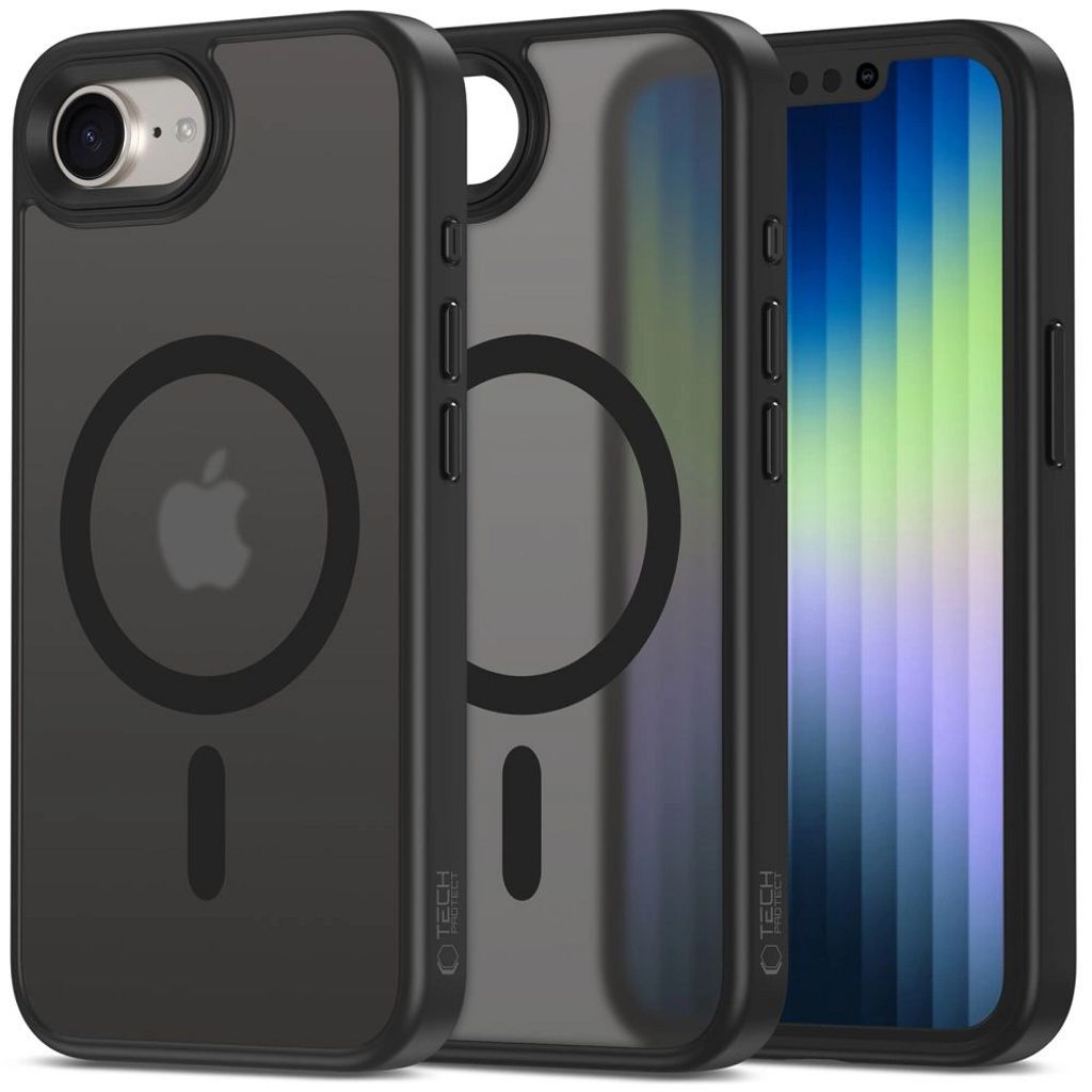 Tech-Protect MagMat MagSafe Case for iPhone 17e/16e - Matte Black