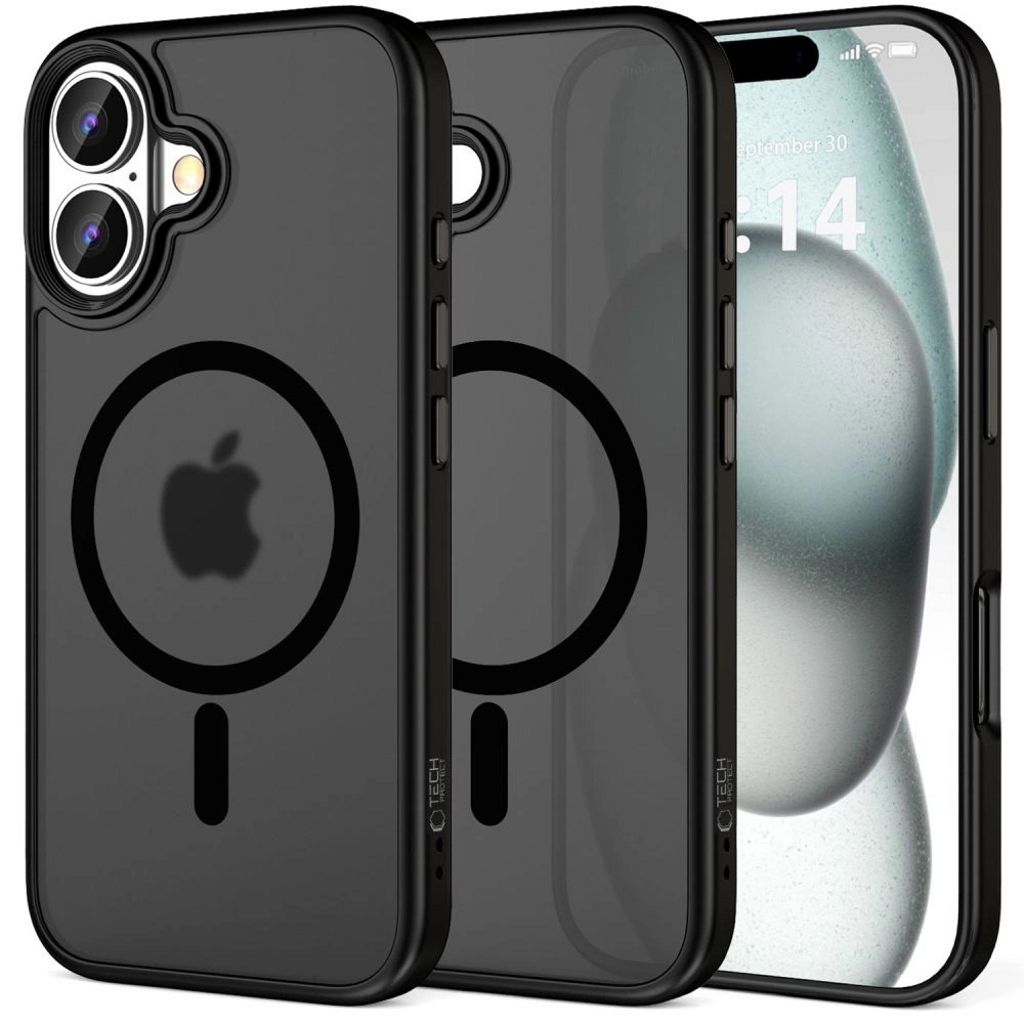 Tech-Protect MagMat MagSafe Case iPhone 16 - Black — Tech-Protect