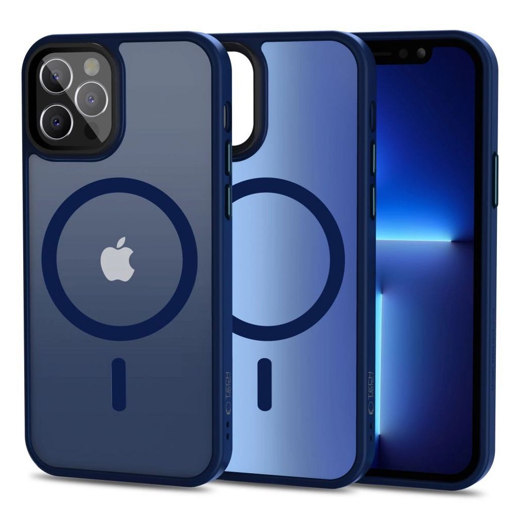 Tech-Protect MagMat MagSafe Case for iPhone 12/12 Pro - Matte Navy — Tech-Protect
