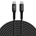 SiGN USB-C till USB-C laddkabel 60W/3A, 5m – Svart