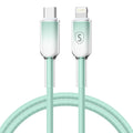 SiGN Dynamic Series USB-C to Lightning Cable 2.4A, 1m - Green — SiGN