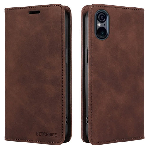 BETOPNICE 003 Sony Xperia 5 VI Cover with RFID Blocking - Brown — BETOPNICE