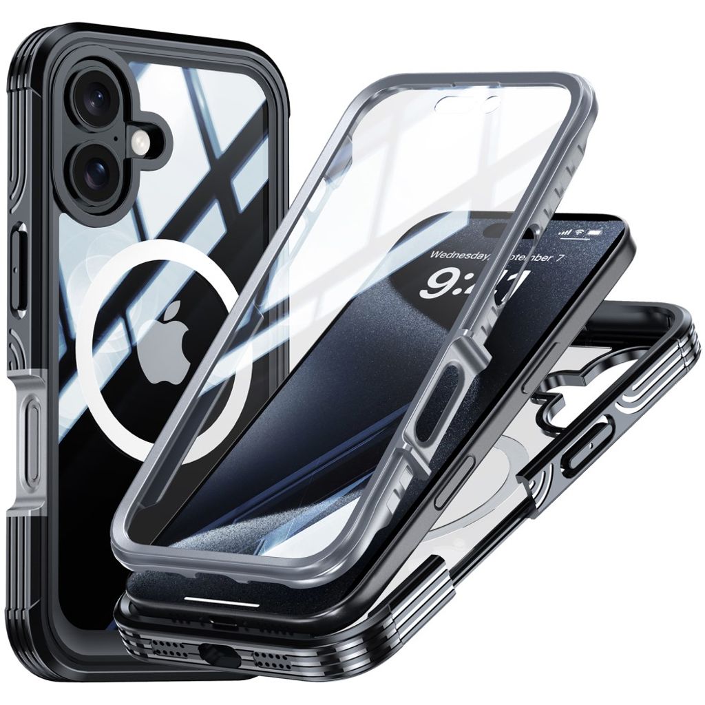 iPhone 16 Case with Sсreen Protector - Black — Övrigt