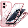 iPhone 16 Case with Sreen Protector  - Pink