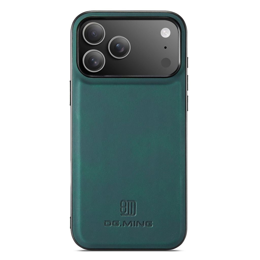 DG.MING iPhone 18 Pro Max/17 Pro Max PU-leather Case - Green