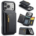 DG.MING iPhone 18 Pro Max/17 Pro Max Case Detachable Magnetic Wallet - Black
