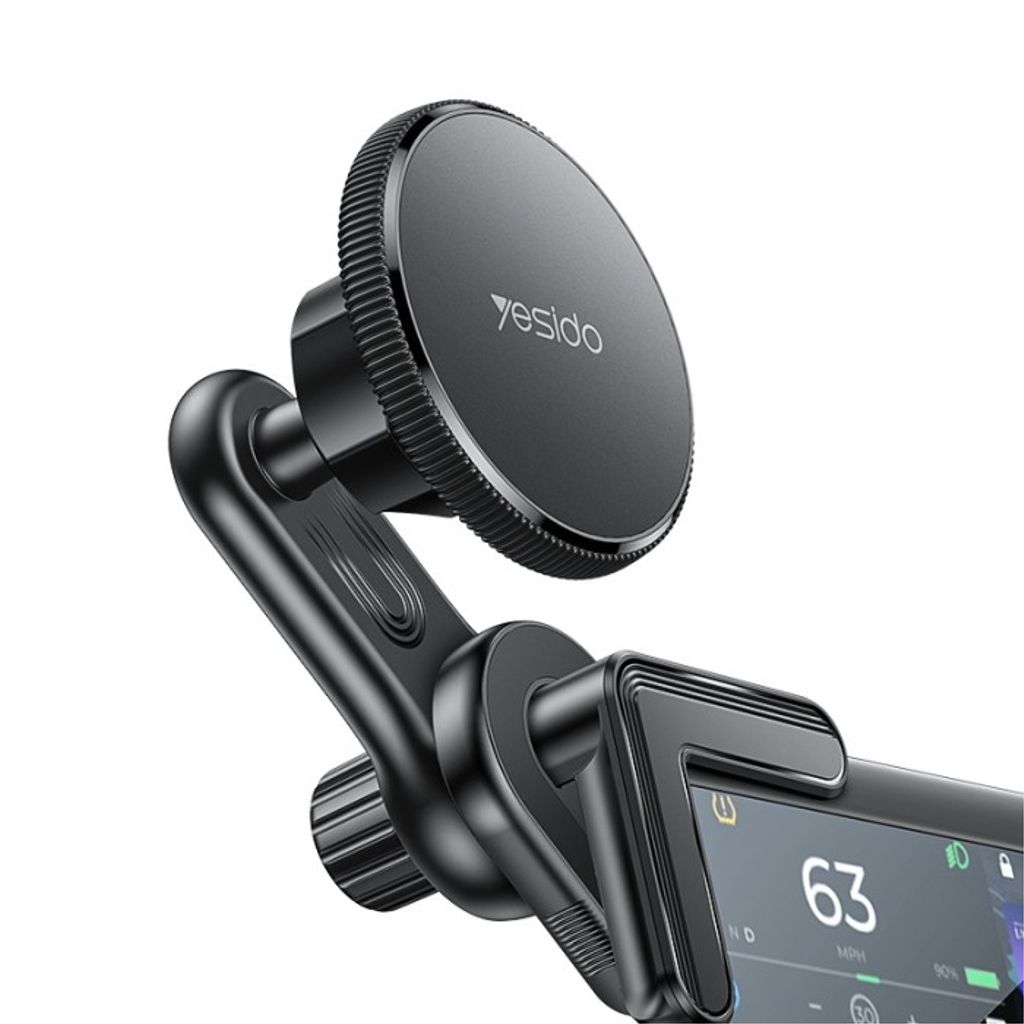 Yesido Magnetic Car Phone Holder for Screen Corners – Black