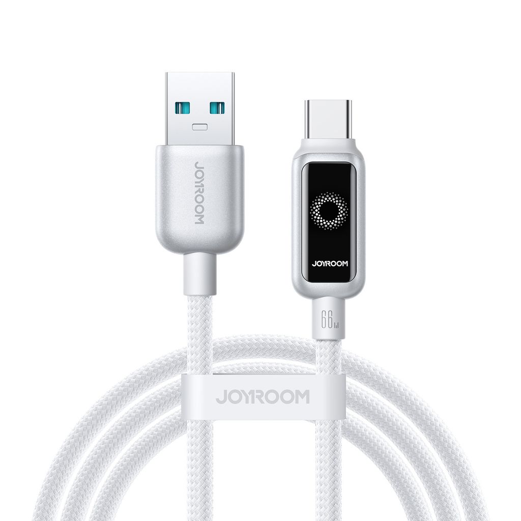 Joyroom USB-A to USB-C fast charging cable 66W, 1.2m - White
