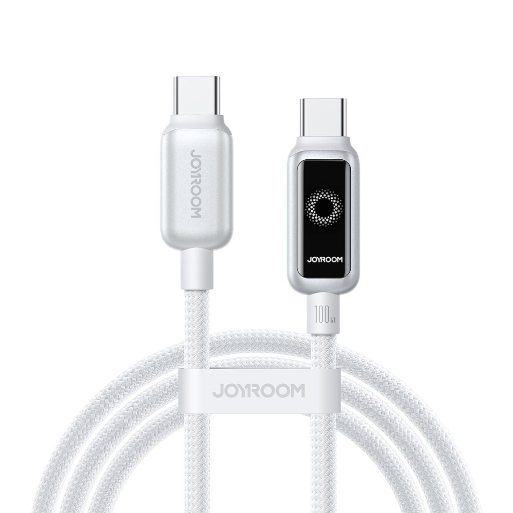 Joyroom USB-C to USB-C fast charging cable 100W, 1.2m - White