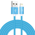 SiGN USB to Lightning Cable 2.4A, 3m, Nylon - Blue — SiGN