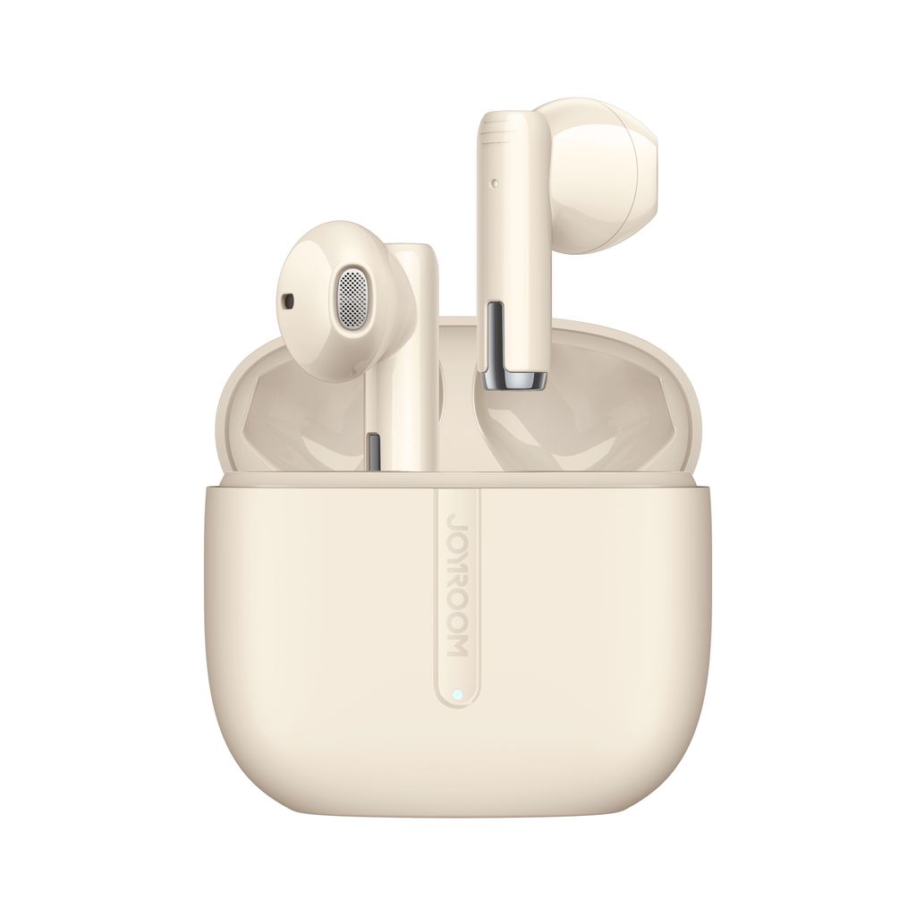 Joyroom JPods True Wireless Half In-Ear Headphones Dual-Mic ENC - Beige — Joyroom