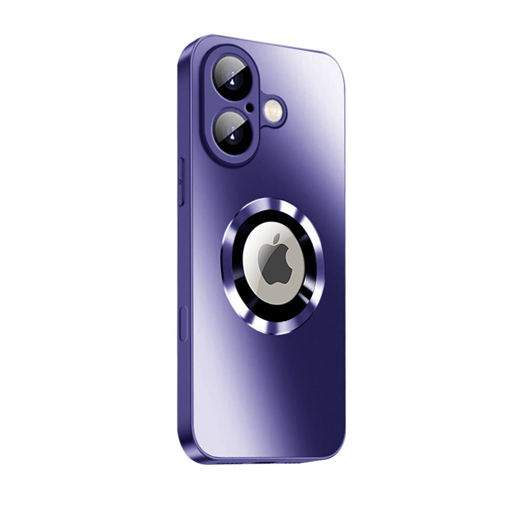 SiGN Magnetic Case iPhone 16 Plus with lens protection and logo view - Purple — SiGN