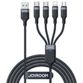 Joyroom 4-in-1 USB-A to 2xUSB-C/Lightning/Micro USB cable 3.5A, 1.2m - Black
